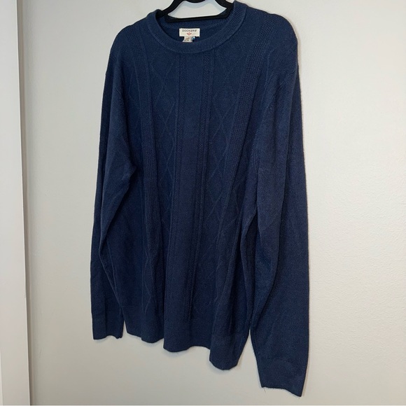 Dockers - Comfort Touch Navy Blue Crewneck Sweater - Picture 2 of 5